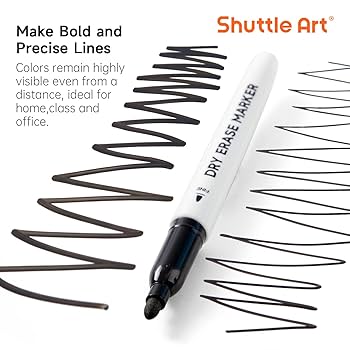 練習用具 mala.glassy Amazon.co.jp: Shuttle Art ホワイトボードマーカー 消せる